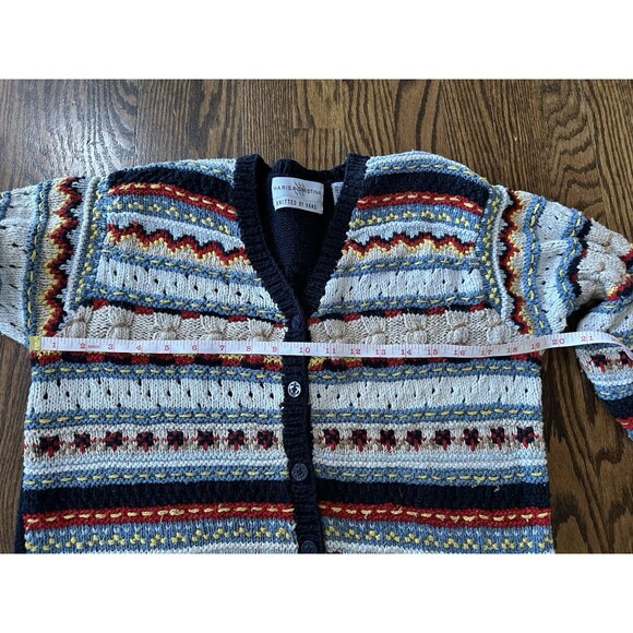 Vintage Marisa Christina‎ Hand Knit Silk/cotton/Wool Sweater Sz Medium Cardigan - Picture 6 of 9